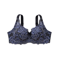 Direct from Japan Nissen_ Plus Size Full Cup Bra for Women - Luxurious Japanese Lace & Vibrant Flora