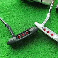 2023ใหม่ (Scotty Cameron)Titleist ใหม่กอล์ฟพัตเตอร์กอล์ฟฝึกวาง Black Silver Bar Spot [Original]