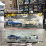 Hotwheels two pack CUSTOM CORVETTE STINGRAY COUPE '69 COPO CORVETTE