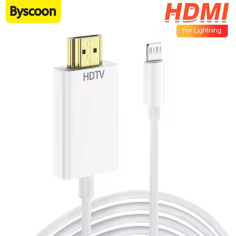 Lightning to HDMI Cable 1080P Digital Transfer AV Adapter Sync Screen Connector HDTV Compatible Cabl