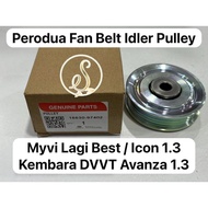 (100% ORIGINAL) PERODUA MYVI LAGI BEST 1.3 AVANZA F601 KEMBARA DVVT FAN BELT IDLER PULLEY TENSIONER 