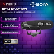BOYA BY-BM2021/3011 Wired On-Camera Super-Cardioid Compact Shotgun Microphone for DSLRs and Smartphone