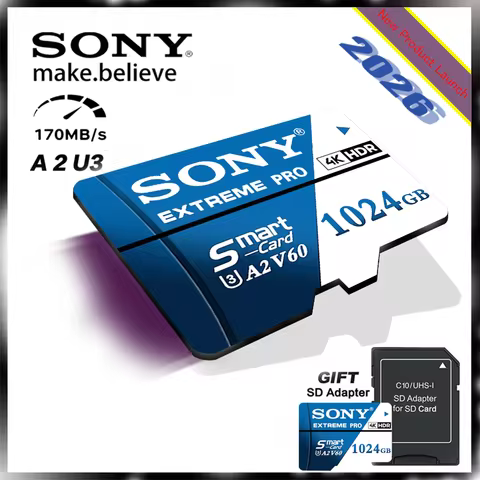 SONY Extreme pro Micro SD Card High Speed U3 V30 4K HD Flash Memory for Huawei Phones And PCs - 512G