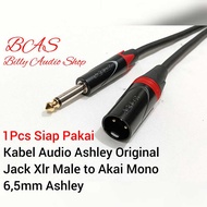 Ashley Audio Cable | Canon Xlr Male to Akai Mono 6.5mm 50 Cm - 20 Meters Original