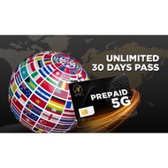 Unlimited Travel Data Sim Roaming - 33 Countries