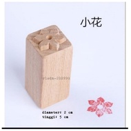 Stempel pao/stempel kue/cap pao "bunga kecil" segi 2 cm