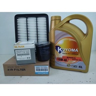 MAZDA CX5 2.2 DIESEL OIL FILTER + AIR FILTER + KOYOMA 15W40 MINERAL ENGINE ENGINE OIL