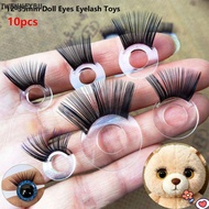 IWENNEYBU 10pcs Doll Toy Safety Eyes, 8 Styles DIY Eyes Eyelash Toys, High Quality 12-35mm Stereosco