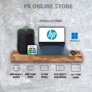 HP VICTUS GAMING 16-E1040AX 16.1" FHD 144Hz Laptop ( AMD Ryzen 7 6800H, 8GB-32GB RAM, 512GB SSD, RTX