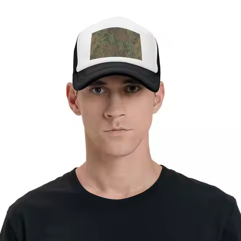 Splintertarn German WW2 Camouflage Army Military Camo Cap Fashion Mesh Baseball Caps Adjustable Hat 