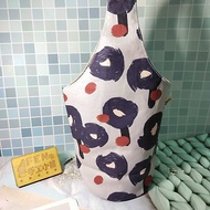 韓國柔棉布豹紋款-冰霸杯袋-飲料提袋-水壺袋-冰霸杯手提袋-手工