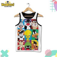 Looney Tunes v10 Children's Singlet Looney Tunes 3D Printing Children's Cartoon Animation Film Singl