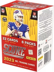 2023 Panini Score Football Trading Card Blaster Box (132 Cards) - Bonus 5 Top Loader Card Sleeeves t