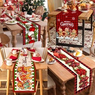 Xmas Table Runner Atmosphere Dining Table Cloth Santa Claus Themed Tablecloth Christmas Decoration 聖