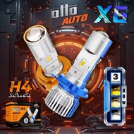Mini Projector LED Light AUTO X6 H4 – 6000KOTTO 3-Color/, Super Bright 8000LM, PNP, 3-Year Warranty 