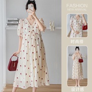 Maternity Summer Dress Sweet Summer Short-Sleeved Summer Dress Fashion Summer Thin Dress20251202