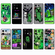 for 3c Xiaomi POCO X6 M6 F6 Pro Redmi Turbo 4 Pro NS42 Minecraft game Fashionable soft black phone c
