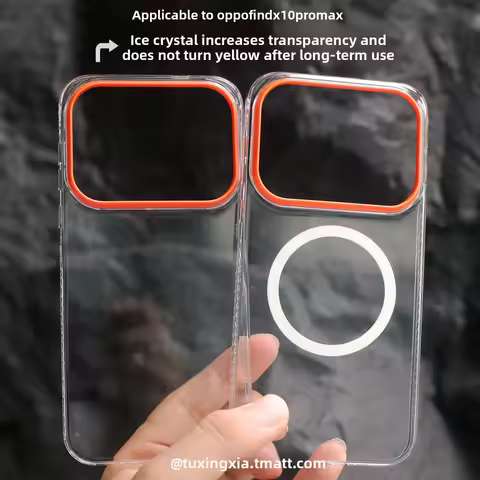 Magnetic Case For OPPO Find X10 Pro Max Minimalist High-transparency Skin-friendly Acrylic Cover For