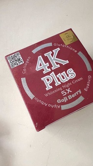 4K plus whitening nite cream menghilangkan flek2 hitam di wajah
