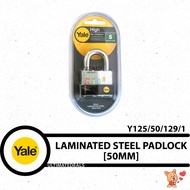 YALE Y125/50/129/1 Laminated Steel Padlock - 50mm