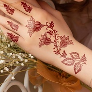 EYXA henna tattoo Sticker Red Flower Totem Back tattoo Sticker henna tattoo