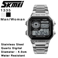 Jam Tangan Formal Pria Digital Stainless Steel SKMEI 1335 Water Proof + Box Exclusive