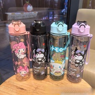 Sanrio Kids Straw Water Bottle With Lock 800ml