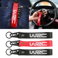 WRC Solid Color Ribbon Key Chain For Opel Changan Citroen C4 Chery Chrysler Daihatsu Mercedes Benz W
