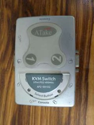 送咖啡 PS2 KVM 切換器 2台電腦 共用一套 螢幕 鍵盤 滑鼠