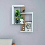 KAYU Minimalist Wall Shelf Paste Wall Shelf Unique Modern Living Room Living Room Kitchen Cafe Bedroom Model Make Up Shelf Cosmetics Wall Pot Flower Room From Wood Paste Minimalist Iron Av Book