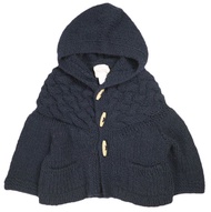 TORI-TO x BEAMS BOY (TORI-TO x BEAMS BOY) 聯名款 36碼（M）針織短版大衣，海軍藍，短外套 [二手] [TORI-TO × BEAMS BOY]