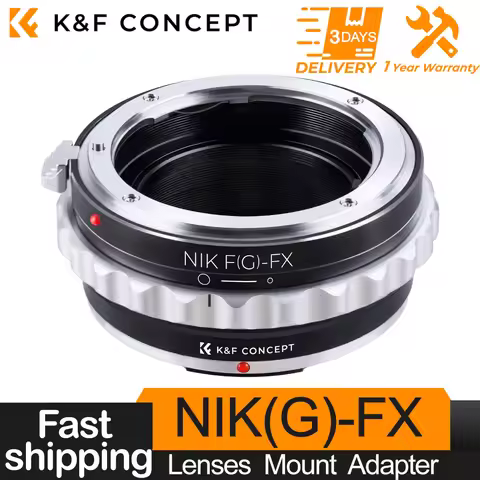 K&F CONCEPT AI(G)-FX Lens Adapter Ring for Nikon F AI G AF-S Mount Lens to Fujifilm Camera Body for 