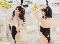 頑皮兔女郎角色扮演服 cosplay甜美兔子裝情趣七夕情人節禮物演出服遊戲制服(附兔耳朵)╭❤性感小野貓❤╯B3402黑