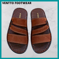 Ventto Nubuck Marikina Sandals for Men Leather Slippers for Men Leather Sandals for Men Hand-Stitche