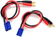 Padarsey EC5 Connector to 4mm Bullet Banana Plugs Battery Charge Lead Adapter 12AWG Silicone Wire Ca