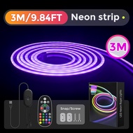 5V đèn LED Neon Dải RGB BT & điều khiển từ xa USB đèn LED Neon dải thay đổi màu sắc âm nhạc đồng bộ