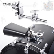 CAMELLI Drum Cowbell Clamp, Percussion Accessory with Parallel Action Jaws Drum Cowbell Bracket Moun