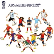 Metal Enamel Pins FIFA World Cup Brooch Mo Salah Messi Yamal Martinez Alvarez Rodri Bellingham Haala