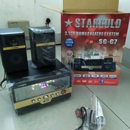 Home Theater Stargold SG-G7 System 2.1 Channel 2 Mic Free