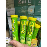 Combo of 10 types of effervescent C OSSIZAN Lemon Flavor 3g High Vitamin C Content 150mg/tablet Cool