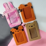Knitted Photocard Holder | Crochet PC Holder Character | Kpop Kpop |