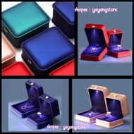 Ring Box/Necklace Box/Jewelry Holder Box Necklace Ring Crown Model With LED Light Premium Luxury