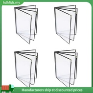 [in stock]4PCS Menu Covers, Menu Covers 8.5X11Inch, Menu Holder 4 Page 8 View, Restaurant Menu Cover