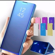 Flip Case Samsung Galaxy S7 Edge / S6 / S6 Edge HardCase Clear Vier Mirror Standing Cover Transparan