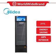 MIDEA Chiller Showcase 211L R600A Eco Fridge Refrigerator MDRZ304FGG30