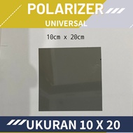 Polarizer positif/Negatif display 10 x 20 cm untuk speedometer/jamtangan/kalkulator/hp