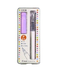 PILOT - PILOT kakuno 微笑鋼筆(Fine 細字) - 白桿 紫色筆蓋