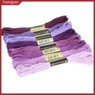 huangyan|  8Pcs 75m Thread Cross Stitch Embroidery Cotton DIY Craft Sewing Skeins for Cross Stitch