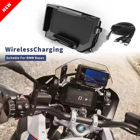 For BMW F900R F900XR S1000RR S1000XR S1000R C400GT C400X K1600GT K1600B Wireless Charger USB Navigat