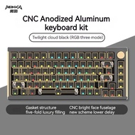 Hot Monka 6075 Pro Mechanical Keyboard Aluminum Kit Three Mode Wireless Keyboard 75% 82 Key Gasket R